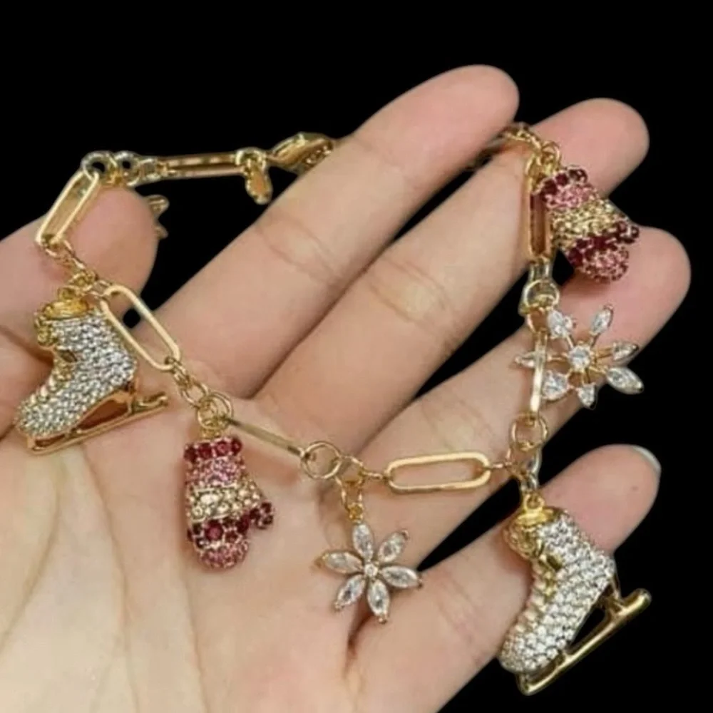 KATE SPADE Snowflake Charm‎ Bracelet NWT